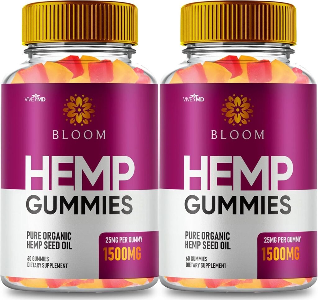 Bloom Hemp Gummies with Hemp Seeds Organic Extract, Bloom Gummies Extra Strength Health and Wellness Support, Bloom Hemp Advanced Formula Dietary Supplement Gummies with Hemp Oil Reviews (2 Pack)