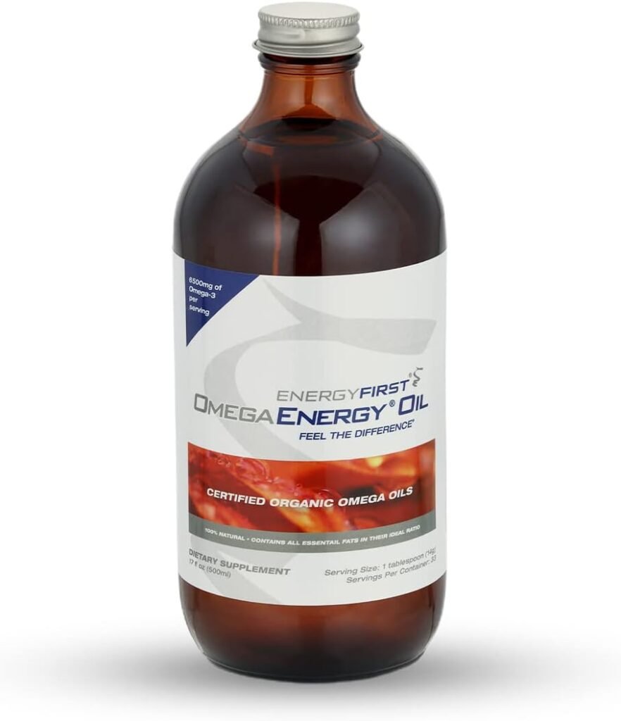 EnergyFirst Omega Energy Oil - Omega 3  6 Supplement with Flaxseed, Sunflower, Sesame  Pumpkin Seed Oil | Vegan Antioxidant  Immune Support | Joint Health Boost, 12oz