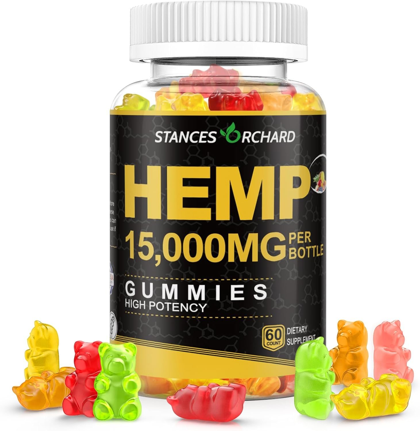 hemp gummies (15,000, Fruit Punch)