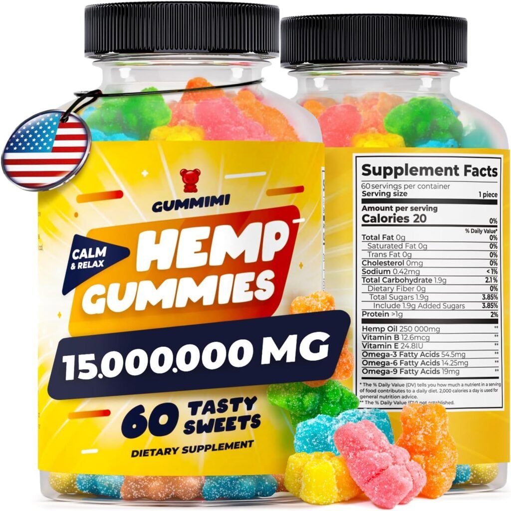 Hеmp Gummies – 15,000,000 – High Potency Comforting Hеmp Oil – Ease Worries, Hurting and Discomfort in Body – Fruity Flavored Gummy Bear