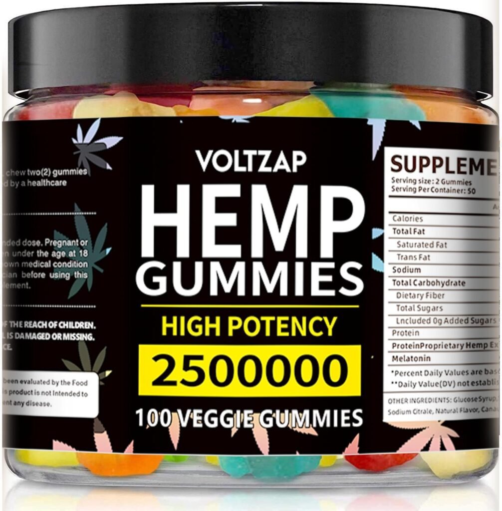 Hemp Gummies: Cannabis Gummies GMO Free Gluten Free Hemp Gummies for Sleep Have Delicious Fruit Flavor Easy to Chew