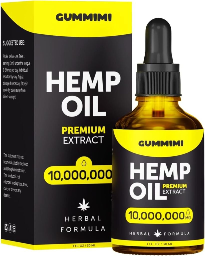 Оrganic Hеmp Oil 10 000 000 mg - Natural Drops - Rich in Vitamins B, C, E  Omega 3, 6, 9