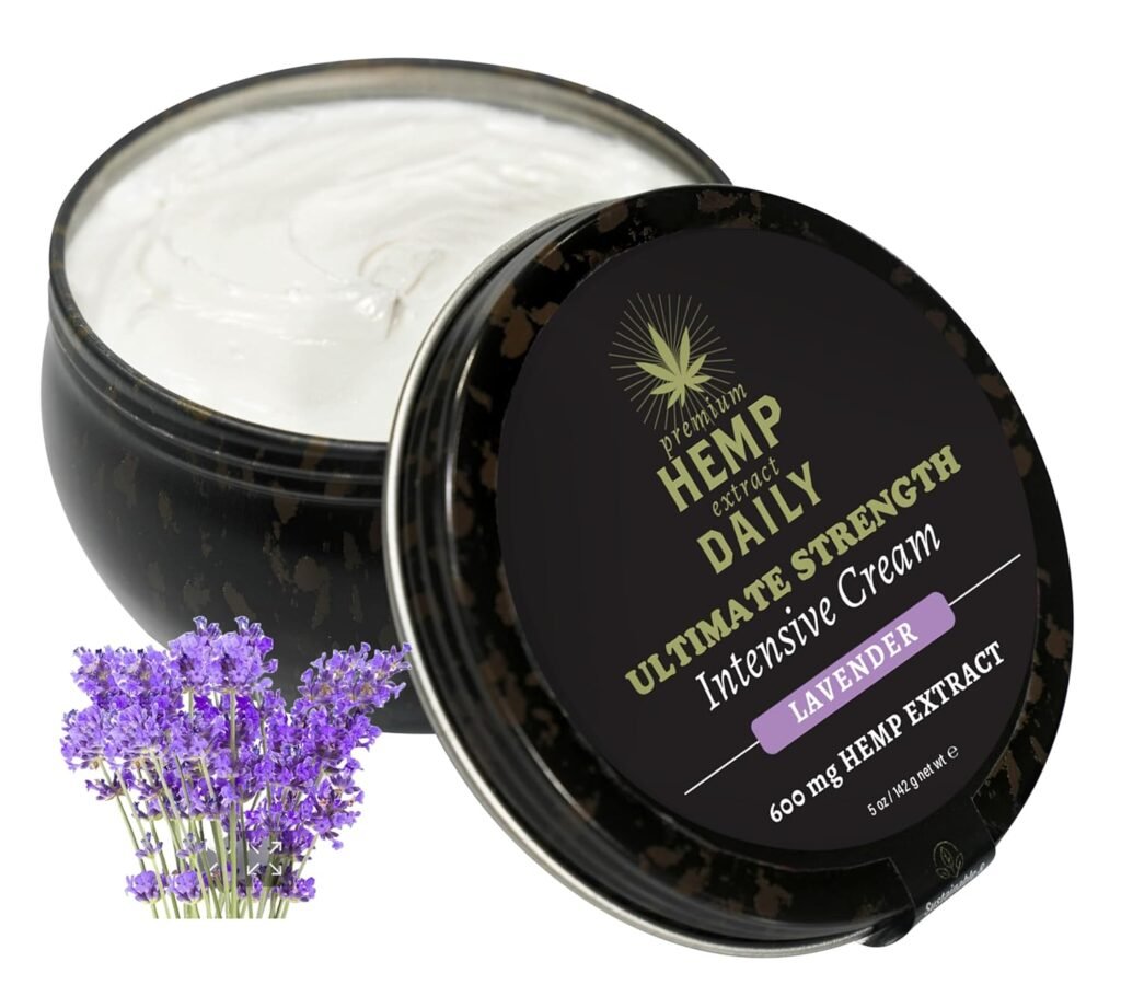 Premium Hemp Extract Daily Ultimate Strength Intensive Cream - Muscle, Knee, Joints, Back, Neck and Shoulder Rub - Organic Ingredients, Topical Lotion with Essential Oils - Classic Mint, Single 5oz